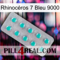 Rhinocéros 7 Bleu 9000 28